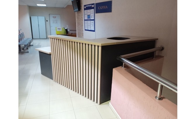 Стойка для спортивного центра под заказ